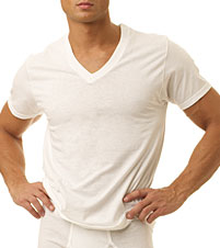 3-Pack Big Man White V-Neck T-Shirt
